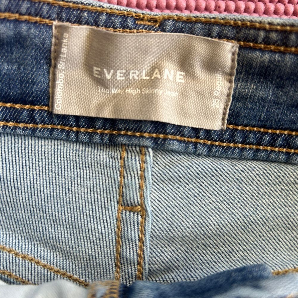 Everlane Way High Skinny Jeans 25R Light Wash Denim - Picture 4 of 5